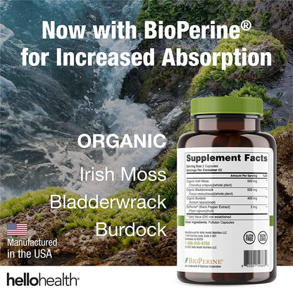 Organic Sea Moss Capsules with Bioperine