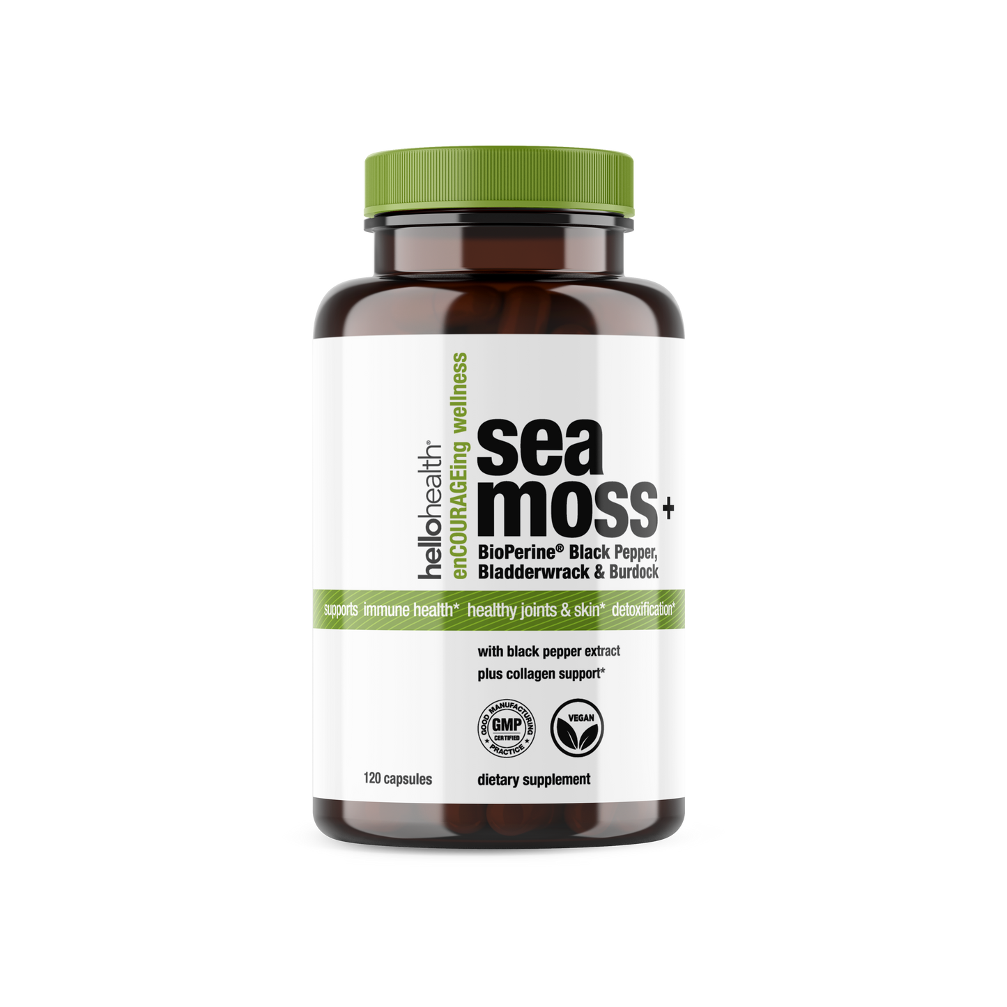 Organic Sea Moss Capsules with Bioperine